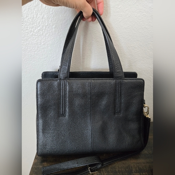 Kate Spade Grey Street Dominque Black Satchel with Gold Accents - Picture 9 of 12